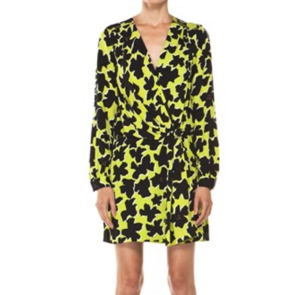 Diane Von Furstenberg Dora Lily Crepe Dress Size 2